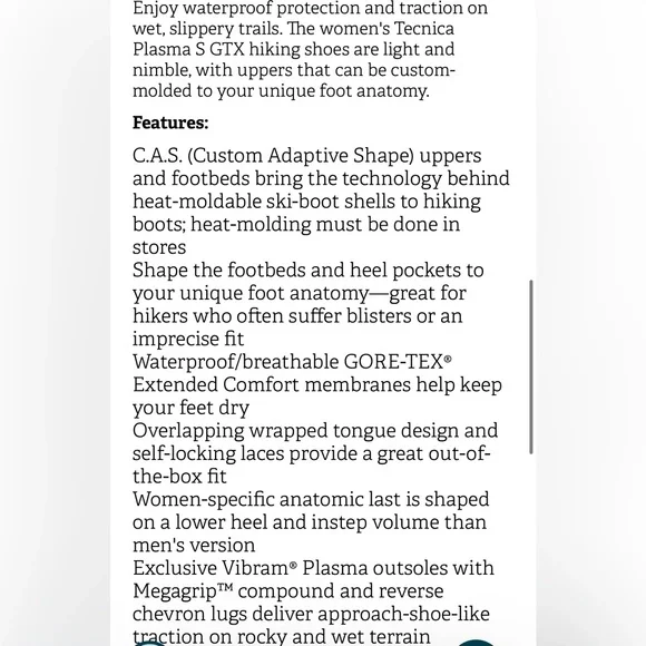 Tecnica women’s water proof hiking shoes - Picture 9 of 9